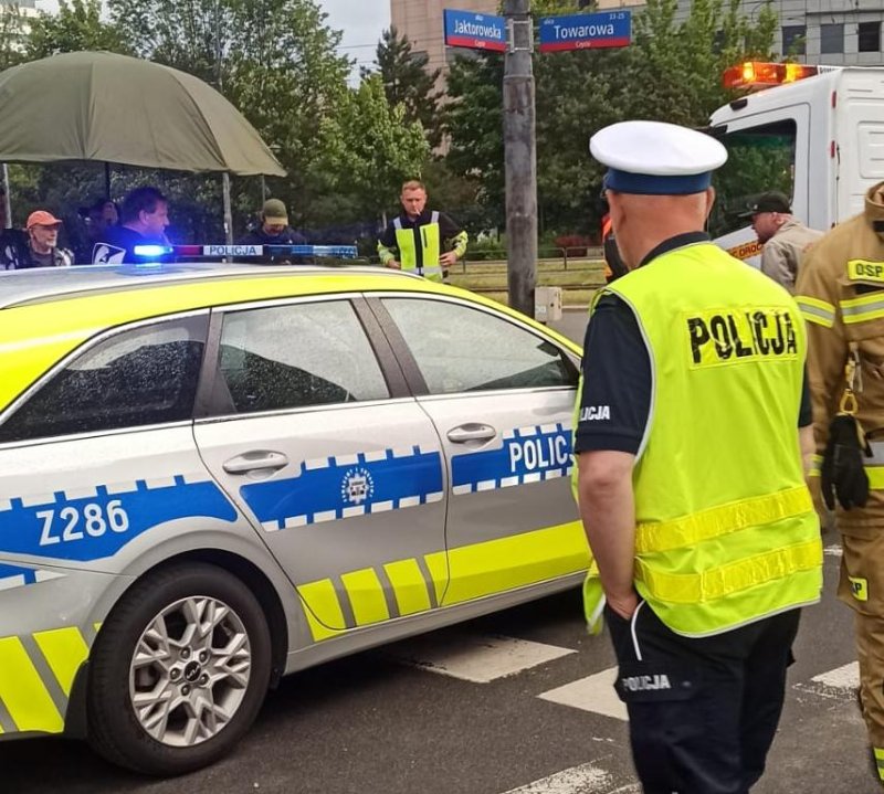 Drogówka na planie filmowym - policja drogowa