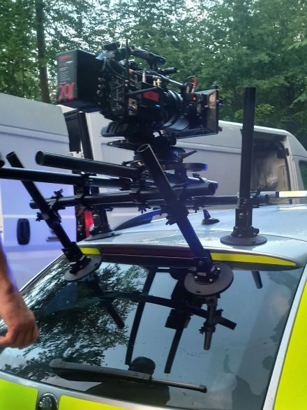 Ciekawostki z planu - radiowóz jako mobilny statyw